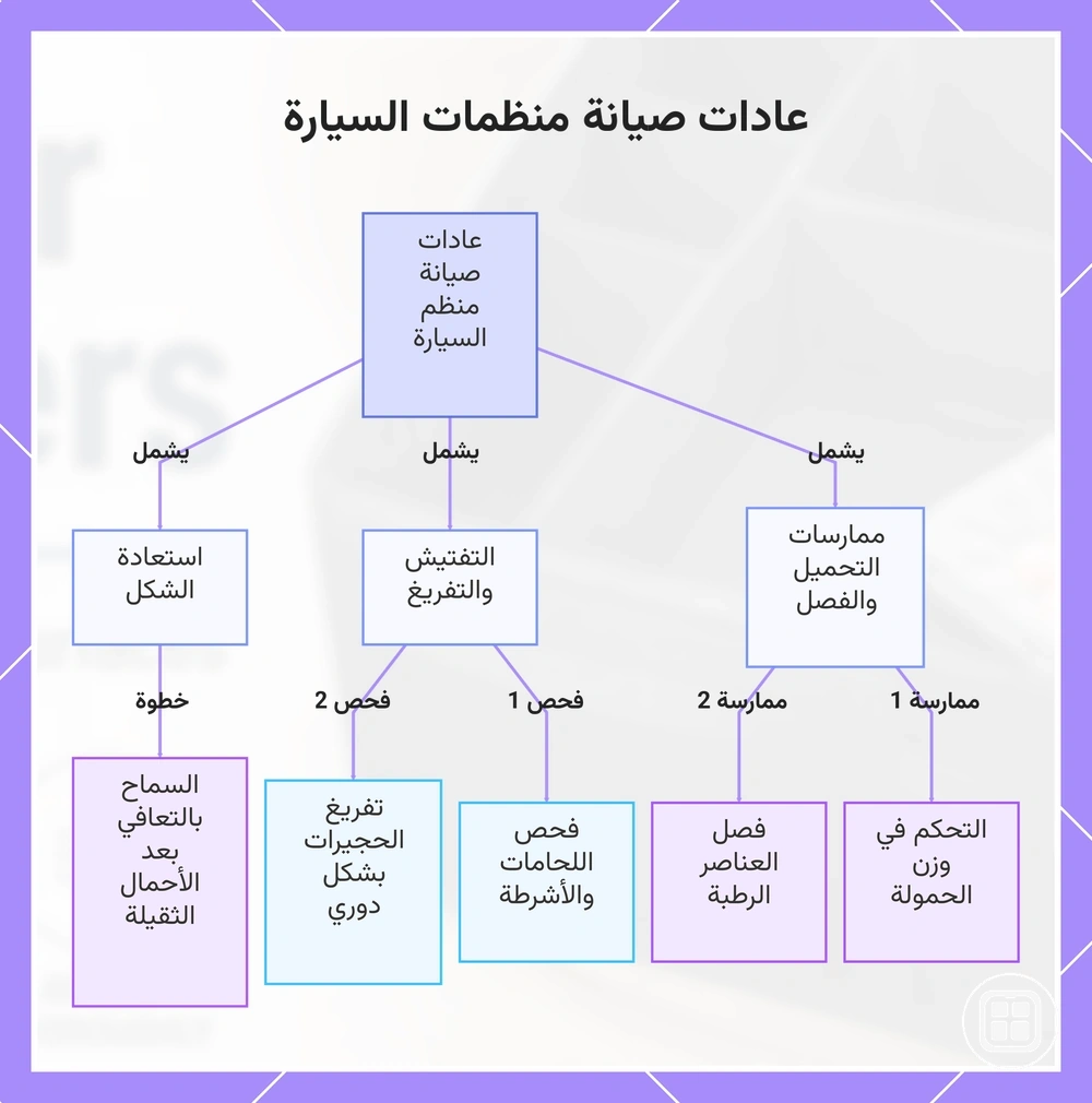 عادات صيانة منظمات السيارة