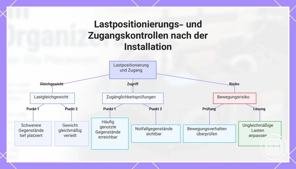 Lastpositionierungs- und Zugangskontrollen nach der Installation