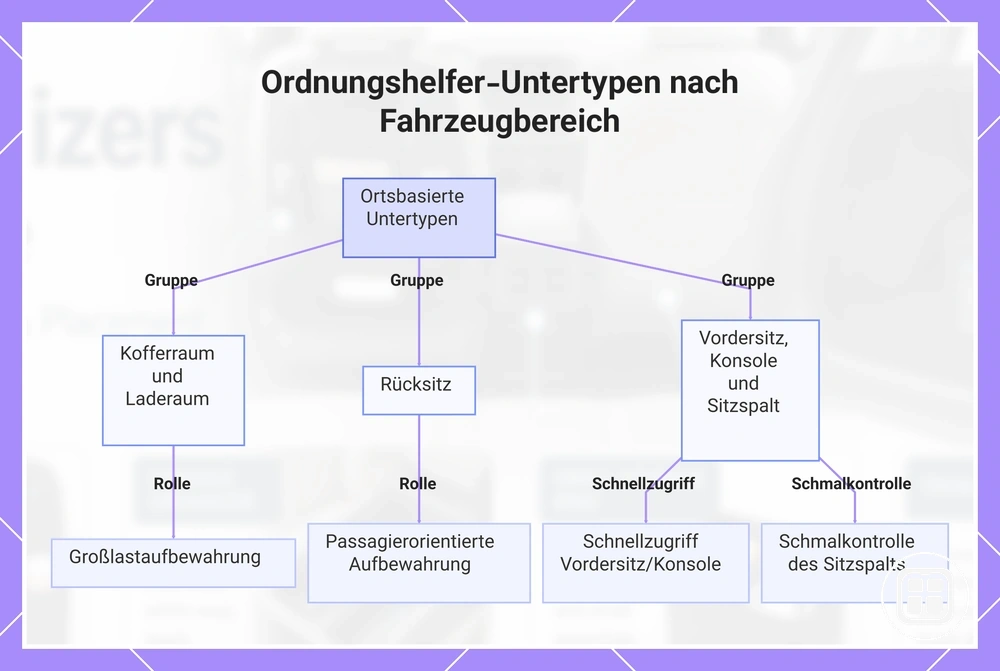 Ordnungshelfer-Untertypen nach Fahrzeugbereich