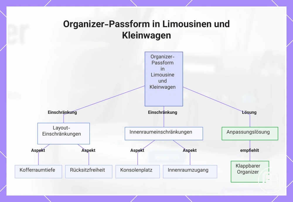 Organizer-Passform in Limousinen und Kleinwagen