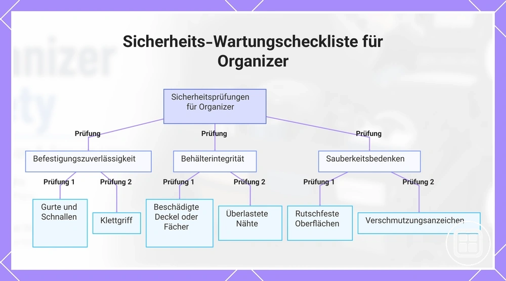 Sicherheits-Wartungscheckliste für Organizer