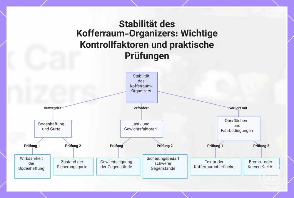 Stabilität des Kofferraum-Organizers: Wichtige Kontrollfaktoren und praktische Prüfungen