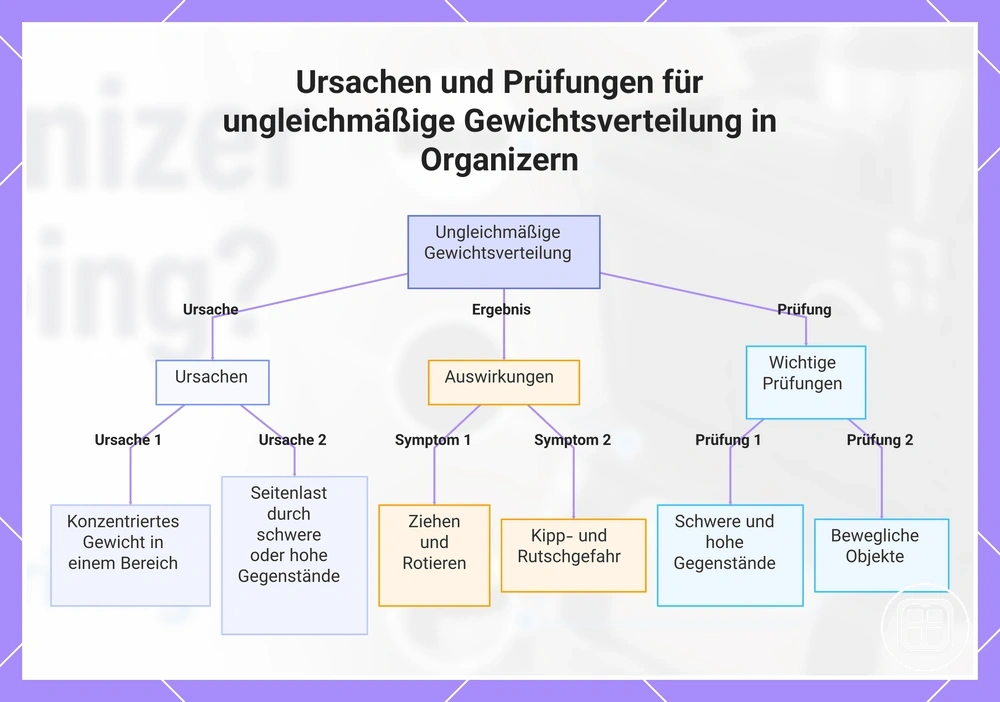 Ursachen und Prüfungen für ungleichmäßige Gewichtsverteilung in Organizern