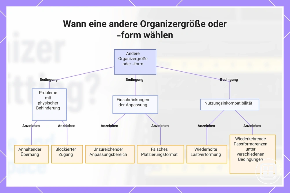 Wann eine andere Organizergröße oder -form wählen