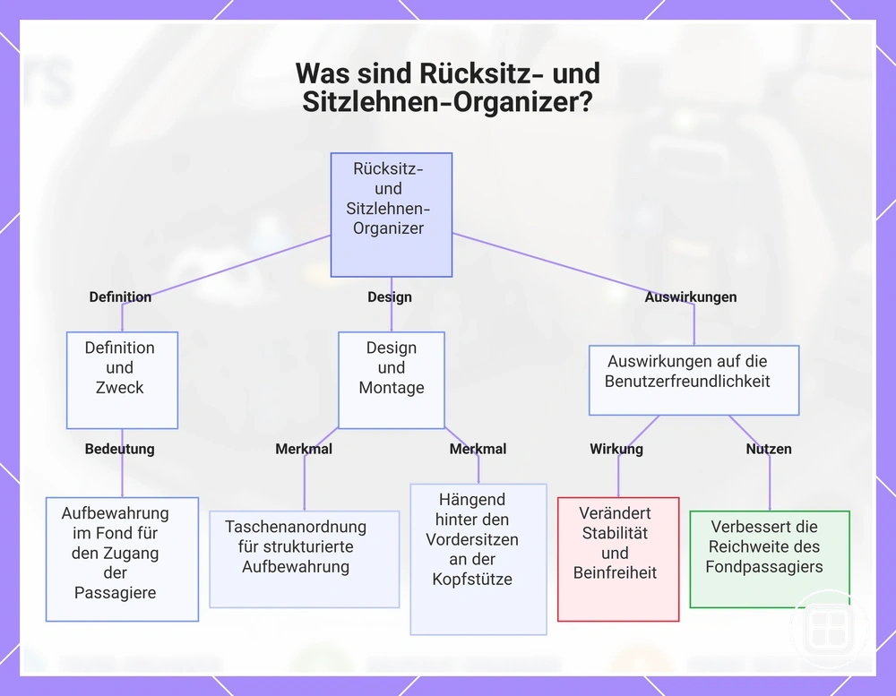 Was sind Rücksitz- und Sitzlehnen-Organizer?