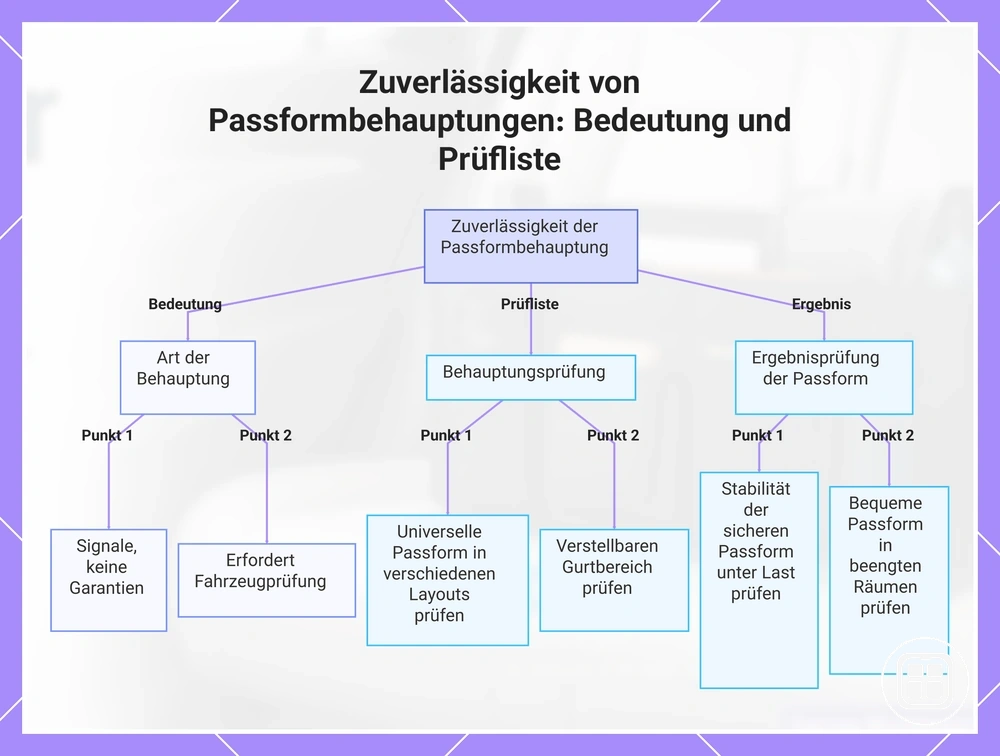 Zuverlässigkeit von Passformbehauptungen: Bedeutung und Prüfliste
