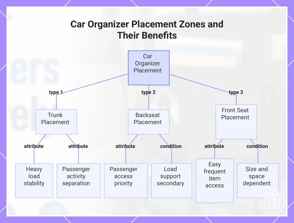 Car Organizer Placement Zones and Their Benefits