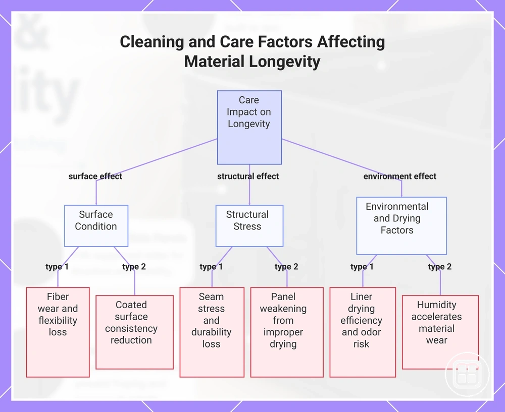 Cleaning and Care Factors Affecting Material Longevity
