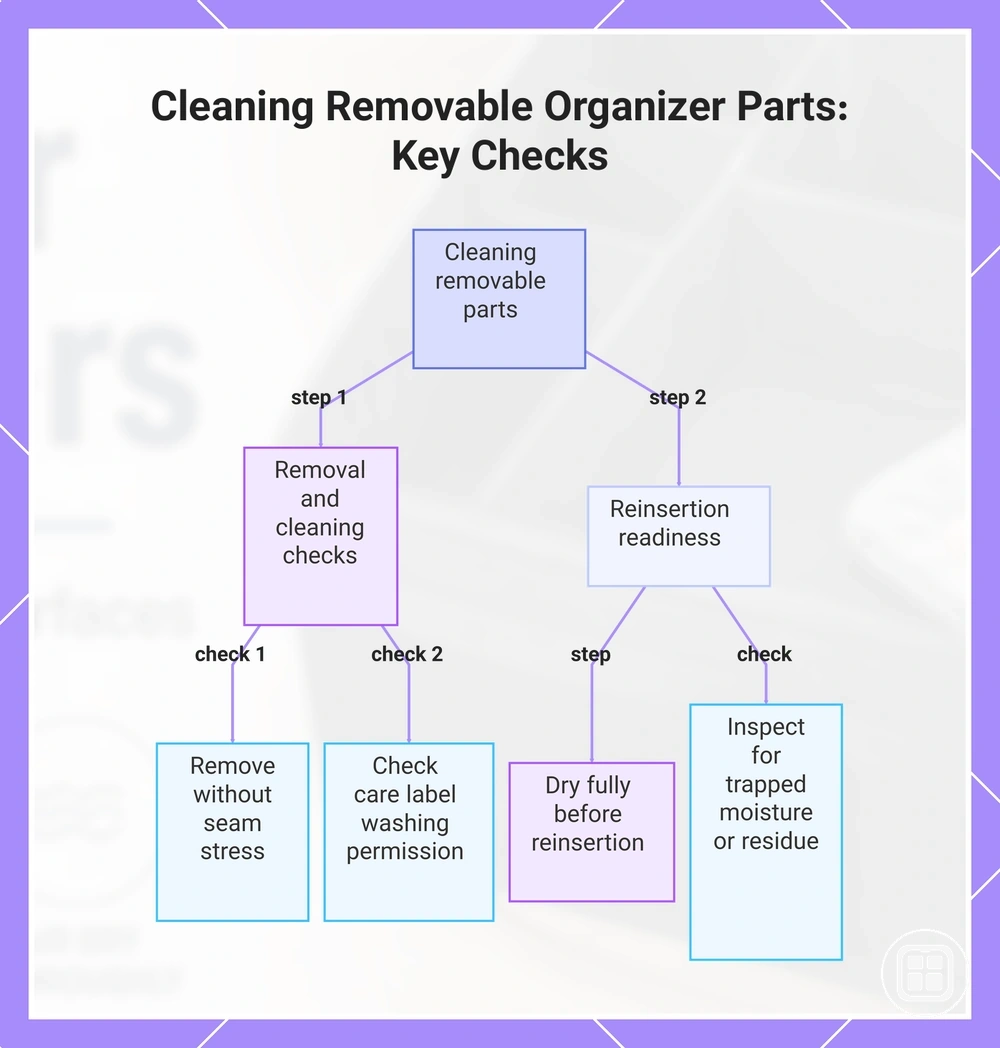 Cleaning Removable Organizer Parts: Key Checks