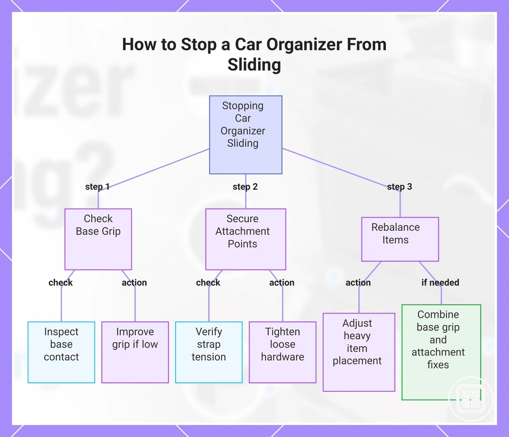 How to Stop a Car Organizer From Sliding