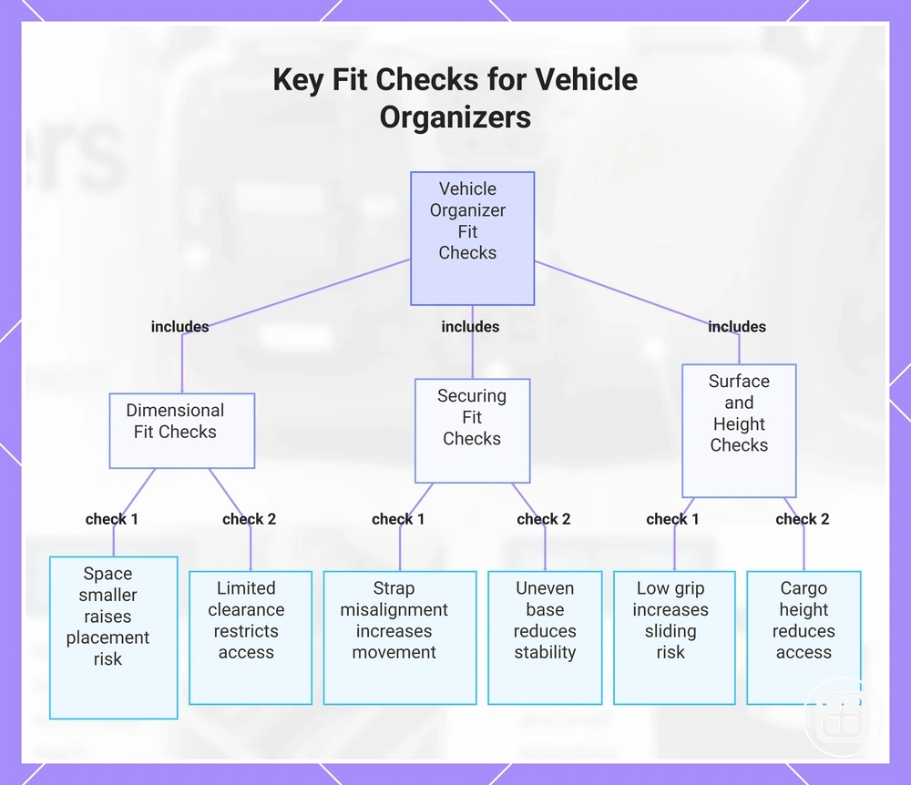 Key Fit Checks for Vehicle Organizers