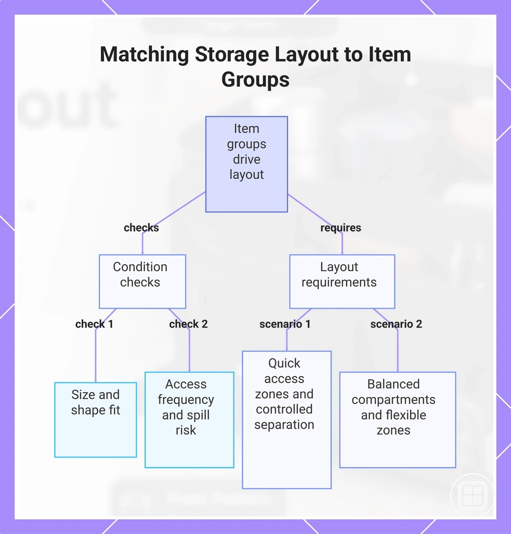 Matching Storage Layout to Item Groups