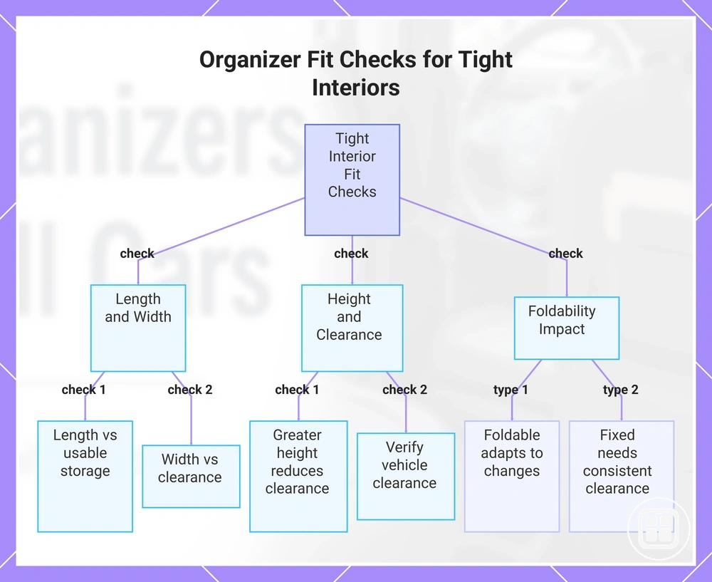Organizer Fit Checks for Tight Interiors