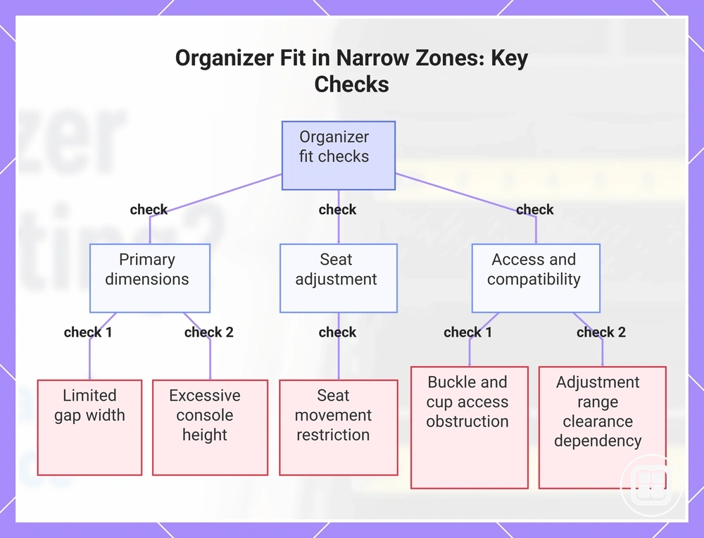Organizer Fit in Narrow Zones: Key Checks