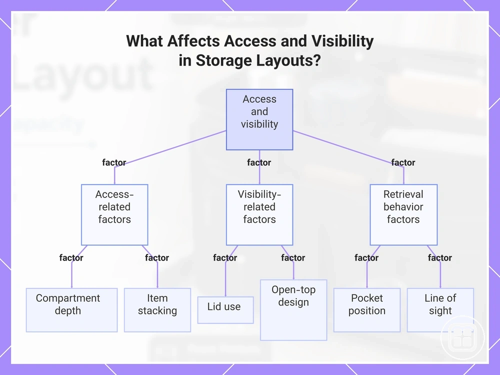 What Affects Access and Visibility in Storage Layouts?