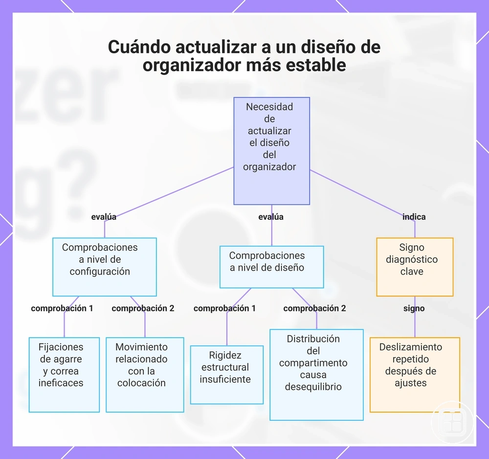 Cuándo actualizar a un diseño de organizador más estable