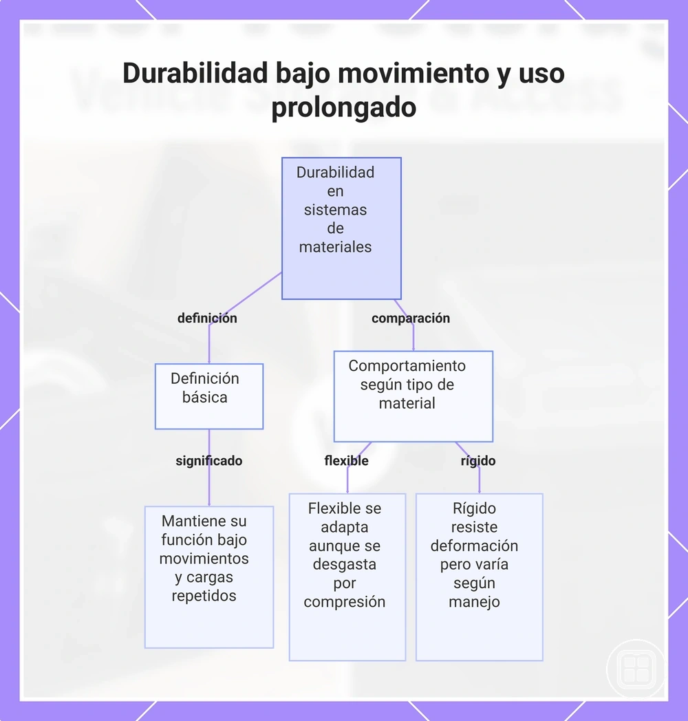 Durabilidad bajo movimiento y uso prolongado
