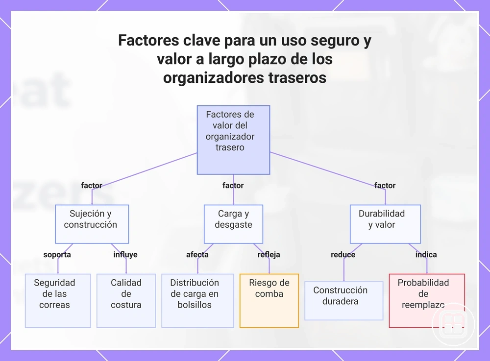 Factores clave para un uso seguro y valor a largo plazo de los organizadores traseros