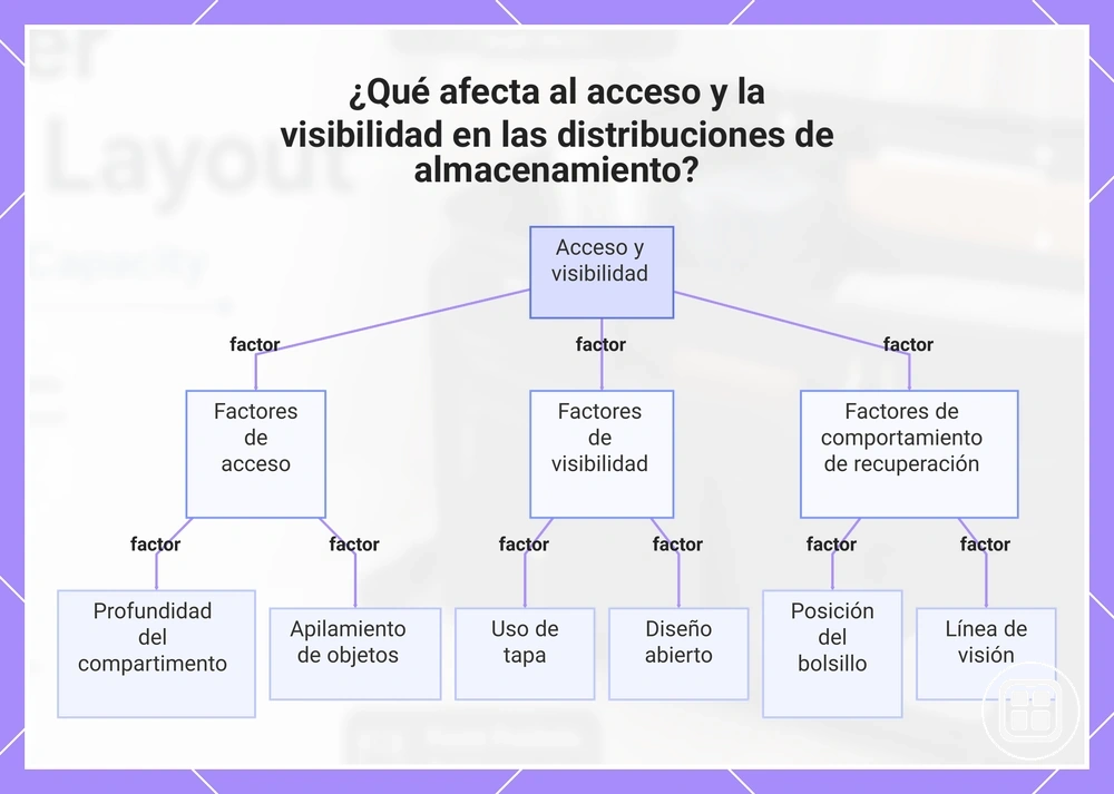 ¿Qué afecta al acceso y la visibilidad en las distribuciones de almacenamiento?