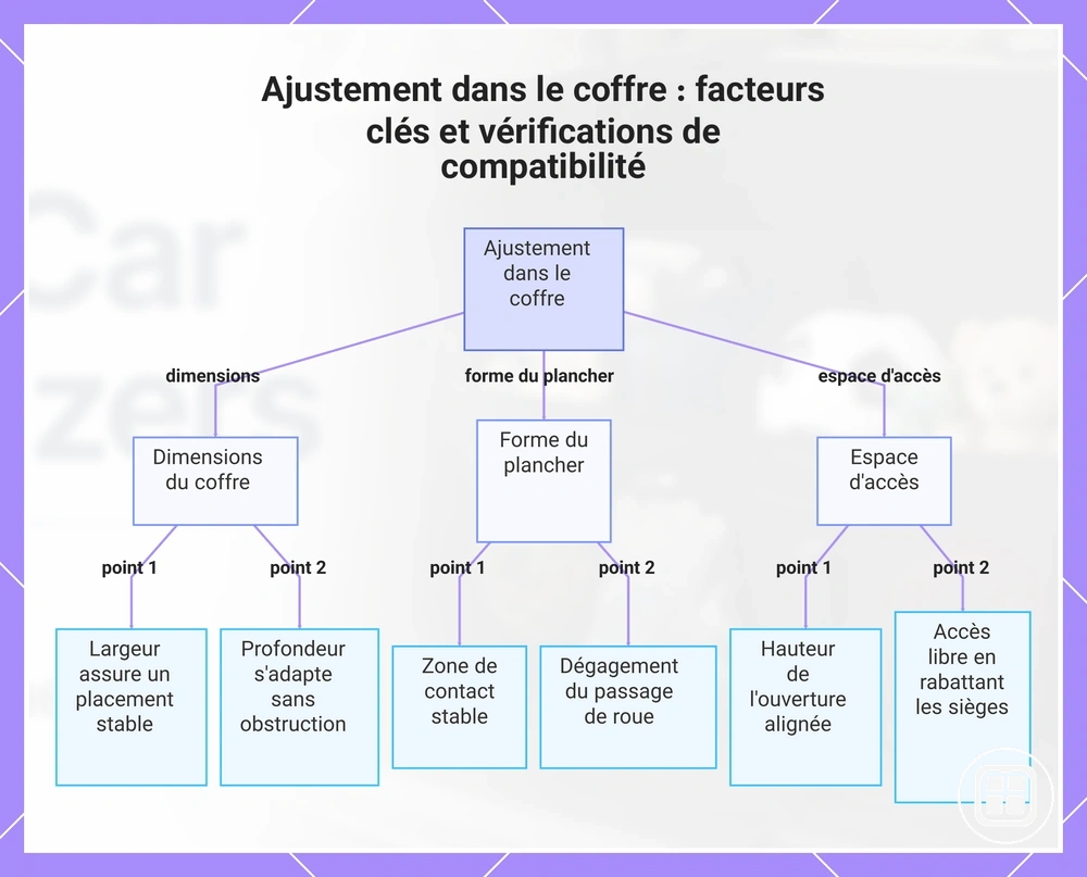 Ajustement dans le coffre : facteurs clés et vérifications de compatibilité