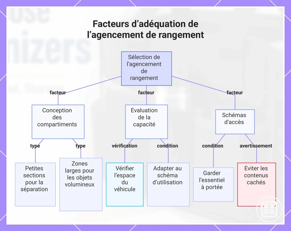 Facteurs d’adéquation de l’agencement de rangement