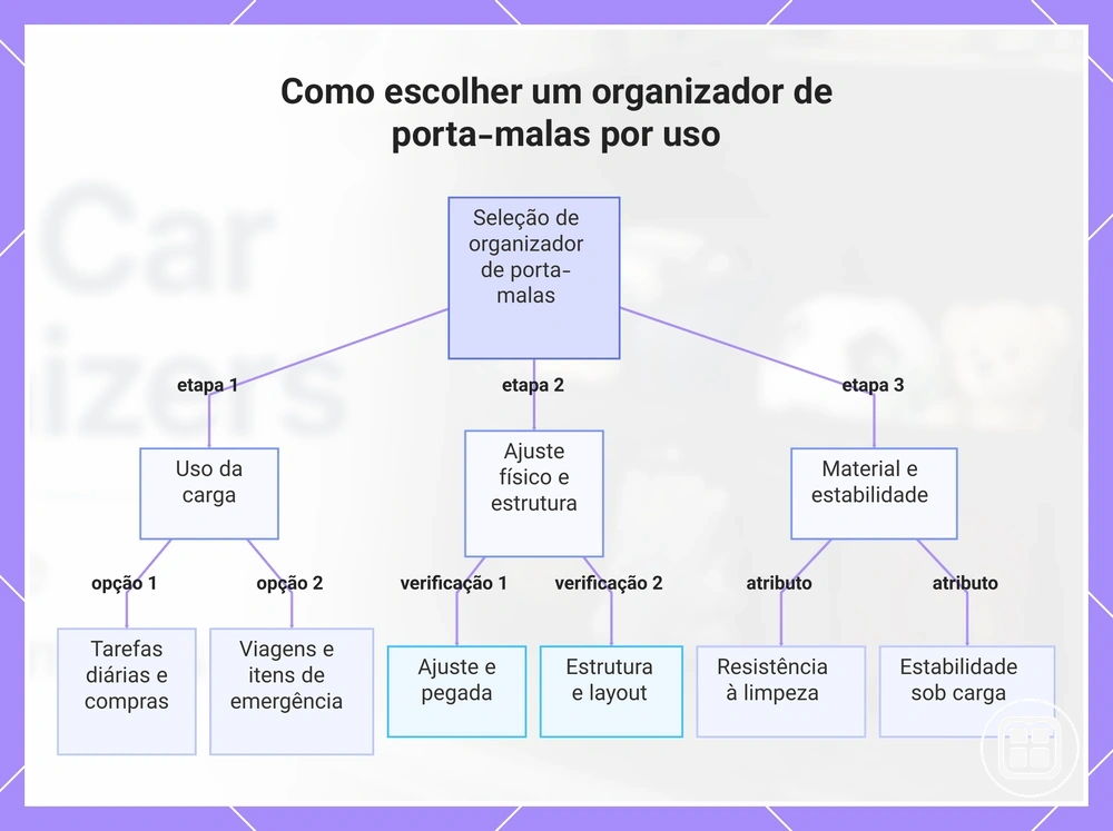 Como escolher um organizador de porta-malas por uso