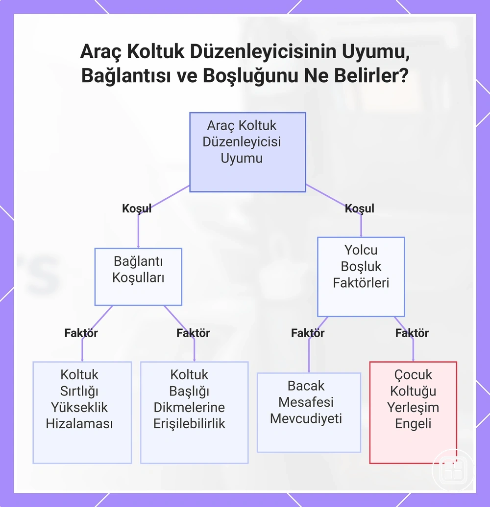 Araç Koltuk Düzenleyicisinin Uyumu, Bağlantısı ve Boşluğunu Ne Belirler?