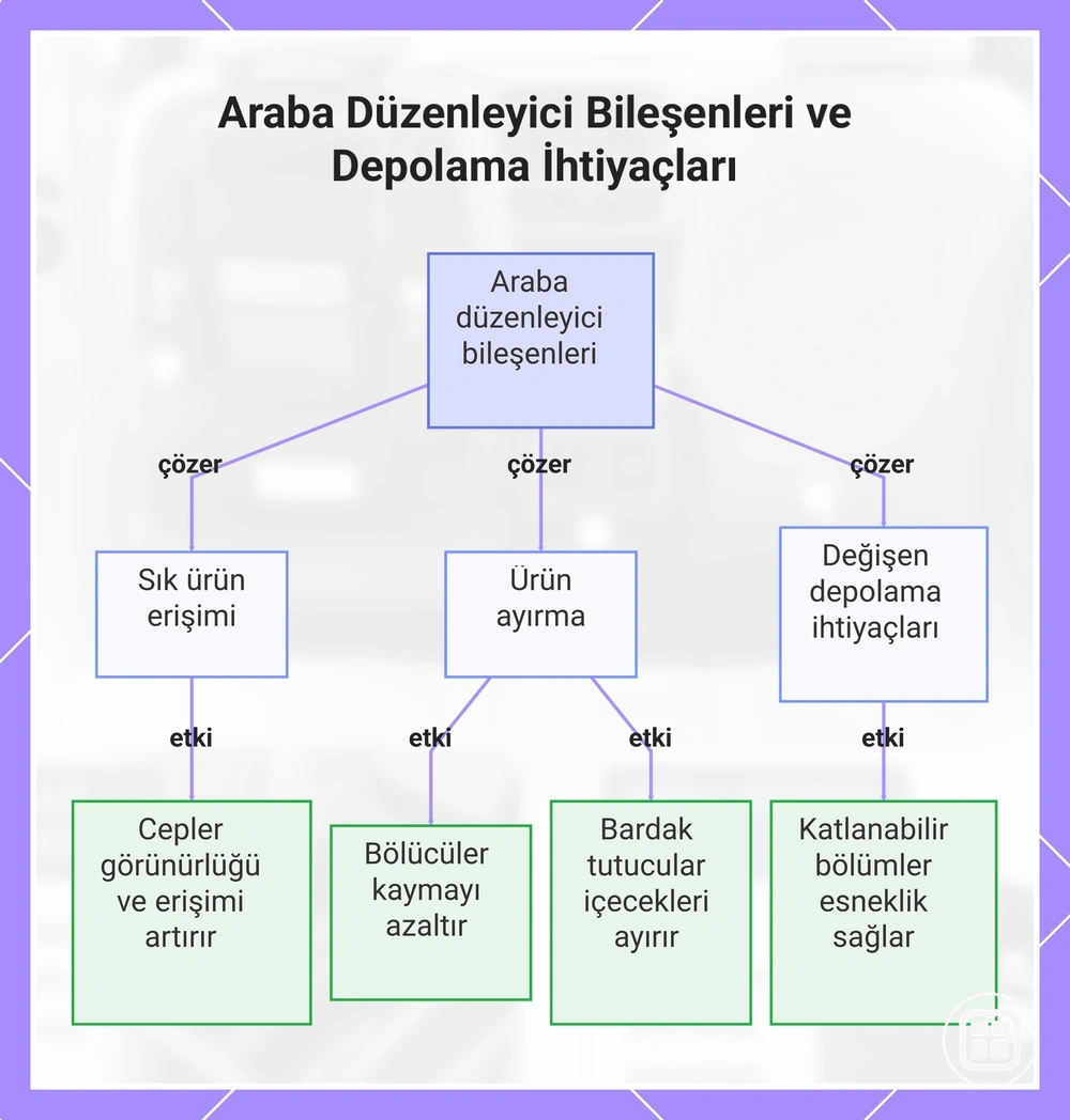 Araba Düzenleyici Bileşenleri ve Depolama İhtiyaçları
