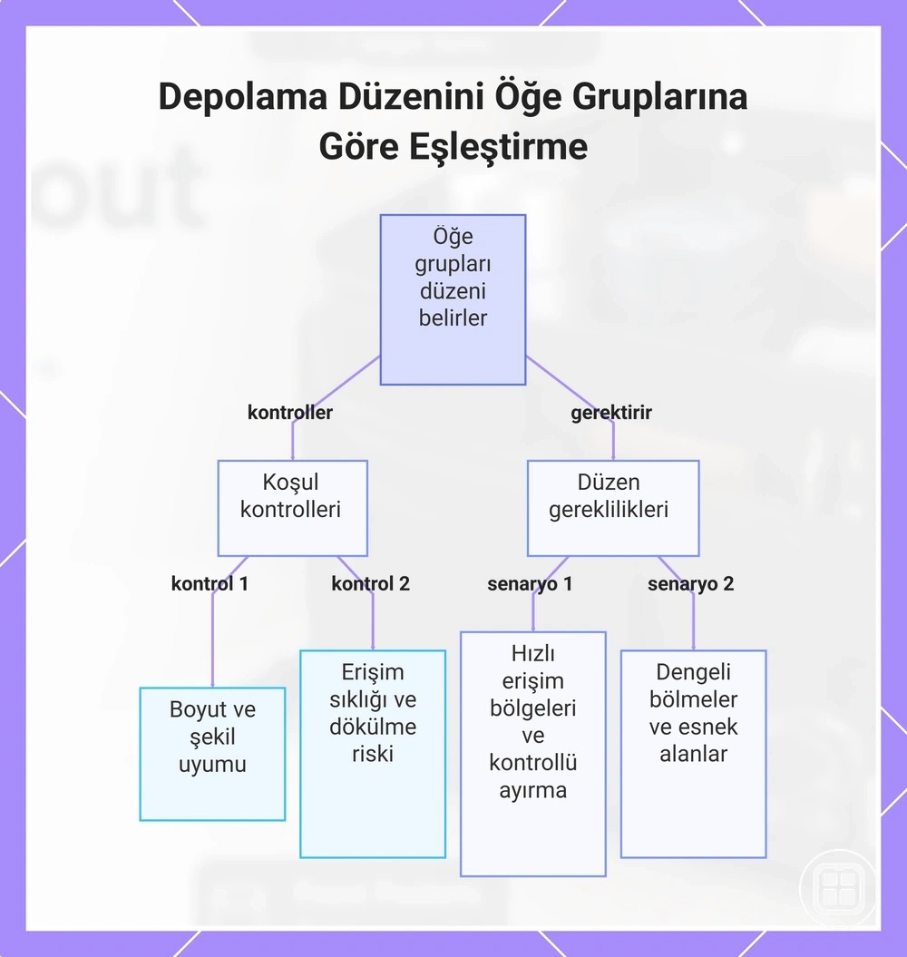 Depolama Düzenini Öğe Gruplarına Göre Eşleştirme