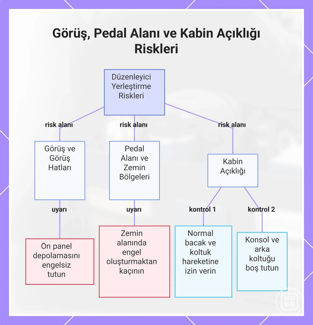 Görüş, Pedal Alanı ve Kabin Açıklığı Riskleri